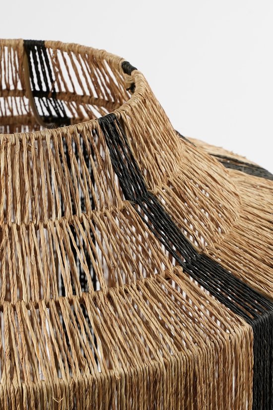 Mica Decorations Liliano Laterne - H36 x Ø30 cm - Jute - Schwarz