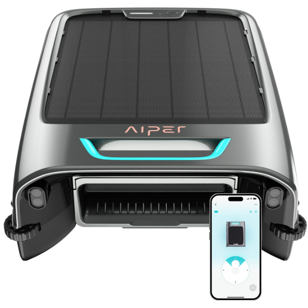 Aiper EcoSurfer S2 Schwimmbad-Oberflächenreiniger – Solarbetrieb, 35 Stunden Akkulaufzeit, WLAN/Bluetooth