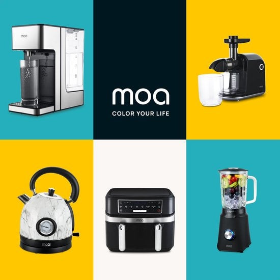 MOA Retro-Wasserkocher Weißer Marmor 1,8 Liter - Elektrisch - Limitierte Auflage - EK3TM