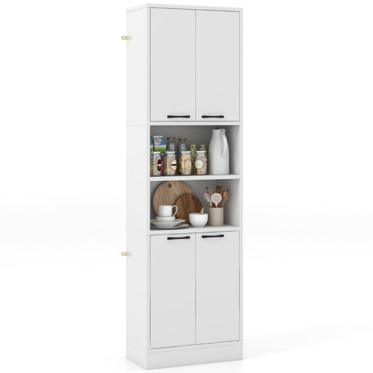 Coast Küchenschrank - MDF & Holz - 56 x 30 x 190 cm - Weiß
