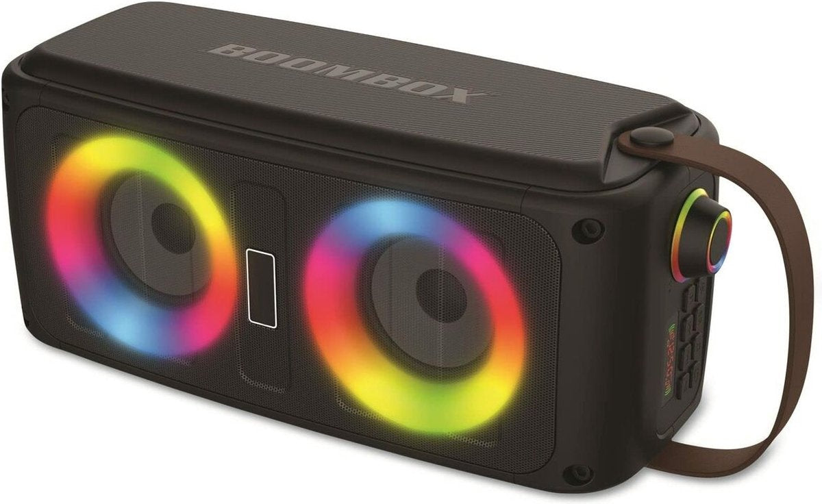 Denver Bluetooth-Lautsprecher Wireless - Lichteffekte - AUX - Schwarz