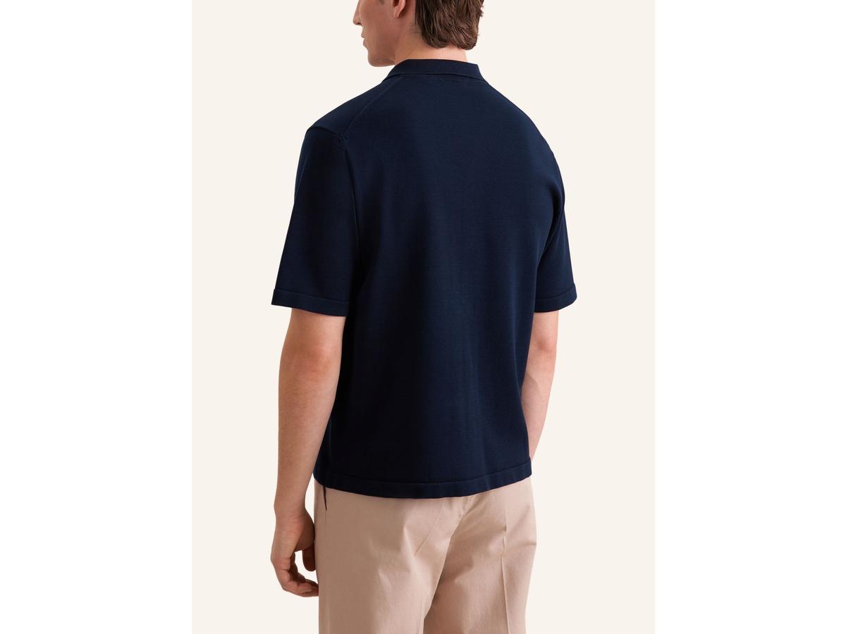 Seidensticker Strickhemd – Deep Navy – Größe M
