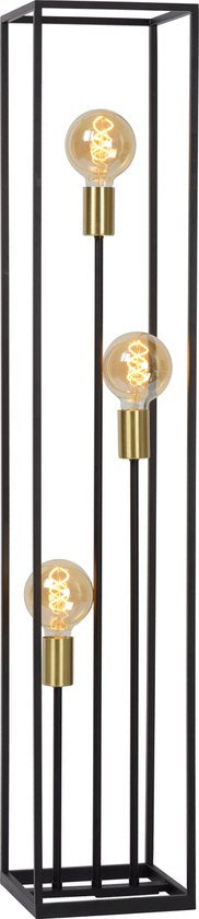 Lucide RUBEN – Stehlampe – 3xE27 – Schwarz