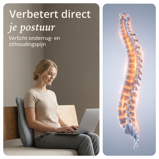 Lifeproducts - Massagekissen mit Memory Foam - Shiatsu-Nackenmassagegerät mit Wärmefunktion