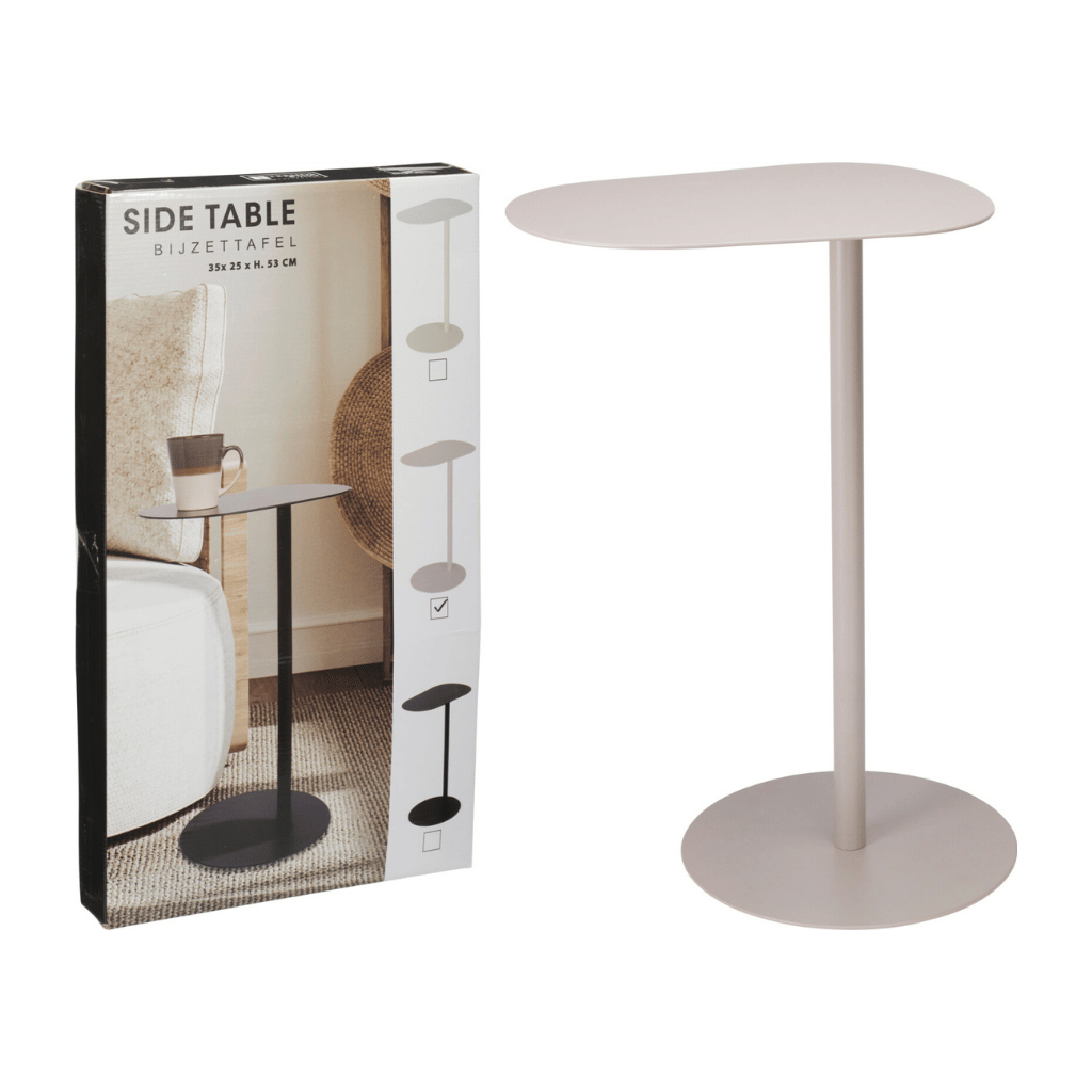 Beistelltisch „De Bosrand“ im organischen Design – Sand – 35 x 53 cm