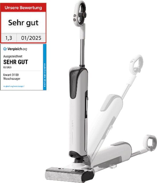 Uwant D100 17000Pa Vertikalstaubsauger für Fußböden mit Wischfunktion und Ladegerät