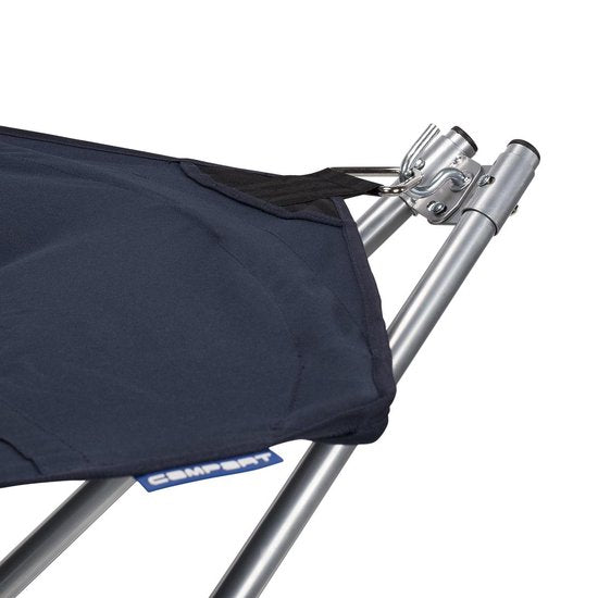 Campart Hängematte mit Ständer BE-0640 - faltbar und leicht - Stahlgestell - Kapazität 150 Kilo - inklusive Aufbewahrungstasche - Blau