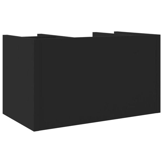 vidaXL – Schreibtisch – Ablage – 44,5 x 24 x 25 – cm – bearbeitet – Holz – schwarz
