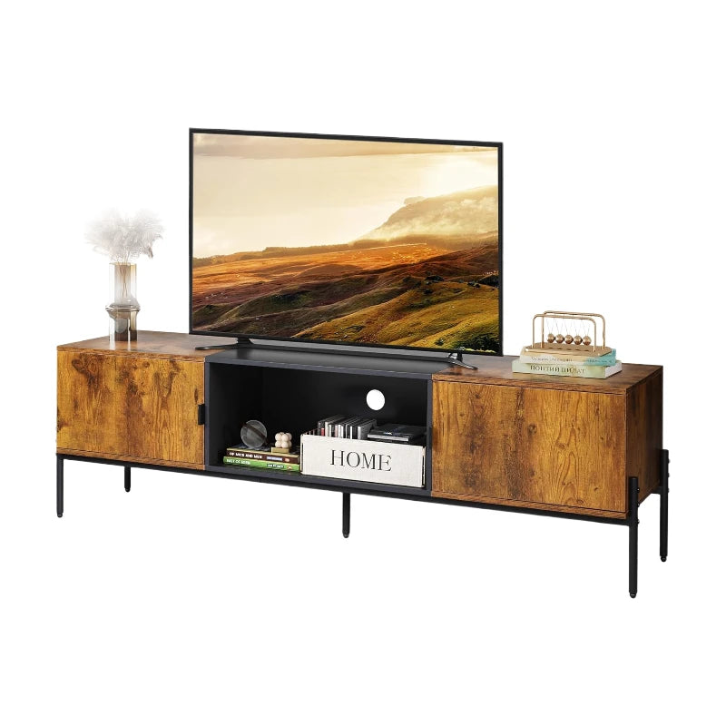 WLIVE TV-Möbel mit offenen Fächern – 147 × 37 × 43 cm