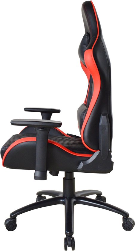 VDD Gaming – Gaming-Stuhl – Gaming-Sessel – Gaming-Stühle – Gaming-Stuhl mit breiter Sitzfläche – Gaming-Stuhl für große Menschen – rot – schwarz – Belastbarkeit 150 kg