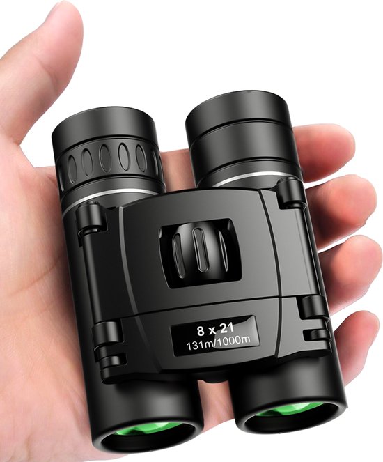 Exortus® FMC Kompaktes Fernglas für Erwachsene und Kinder – Spotting-Scope-Teleskop 8x21 – Mit Tragetasche und Umhängeband – Vogelbeobachtung, Reisen, Jagd