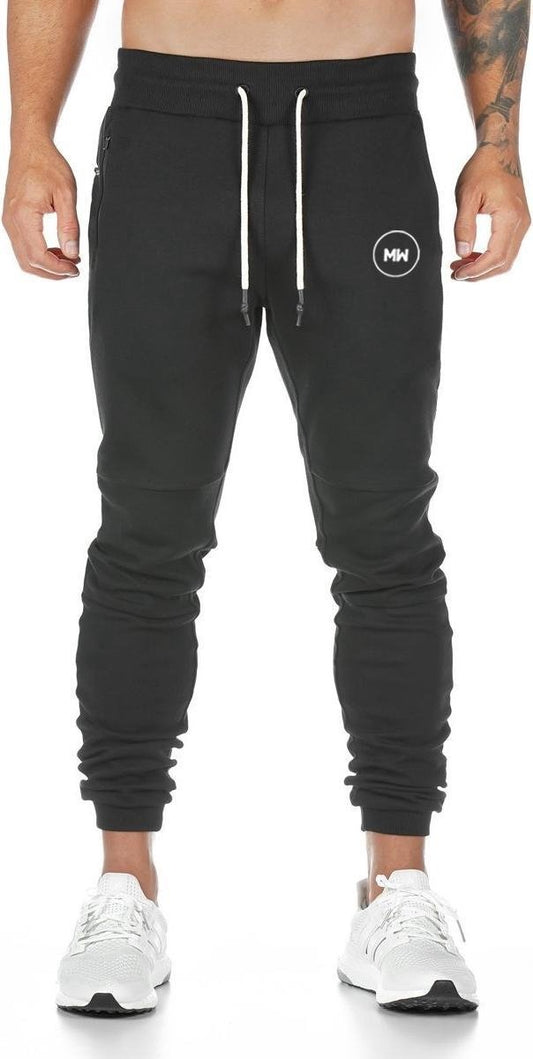 MWÂ® - Herren-Trainingshose - Herren-Sweatpants - Lange Sporthose - Hose mit Taschen - Größe L