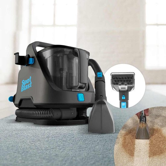 Lvington Spot Blast Wasserstaubsauger – Teppichreiniger – Polsterreiniger für Auto oder Sofa – Reinigungsgerät – 650 W – Textilreiniger – Entfernt Flecken – Reinigt, schrubbt und saugt – Intelligentes Doppeltanksystem