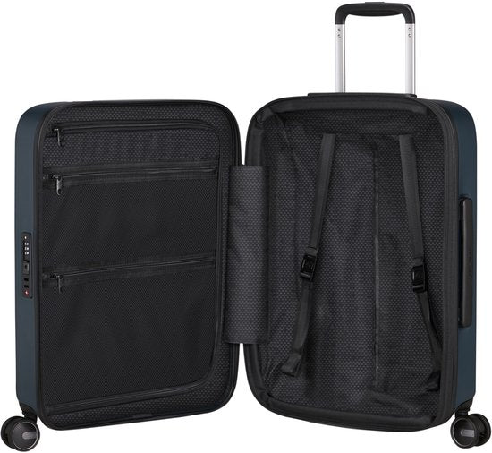 Samsonite Koffer – Fyrm Spinner 55/20 Handgepäck – erweiterbar – Steel Blue – 2,6 kg – 46 l