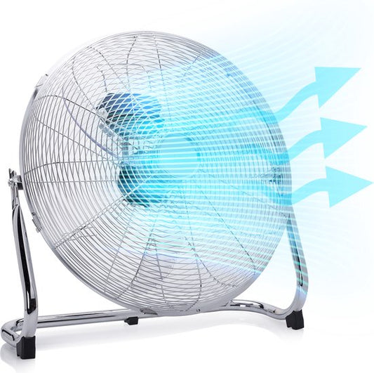 Metall-Bodenventilator 45 cm - 3 Stufen - 130° einstellbar - starker Luftstrom - Tristar VE-5935
