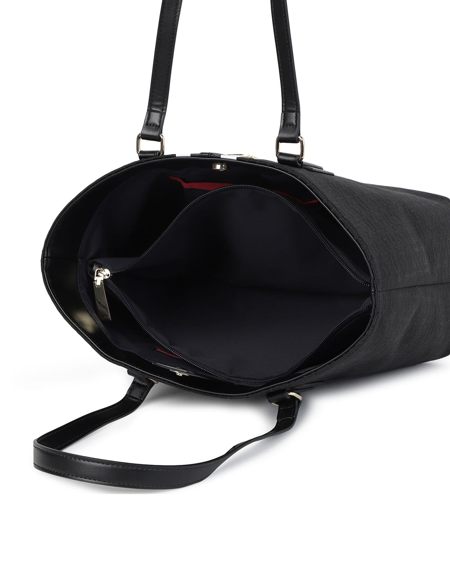 Tommy Hilfiger Jaden Plus Monologo Tragetasche – 100 % Polyester – Damen – Tragegriffe – Reißverschluss – 13 x 28 x 33 cm