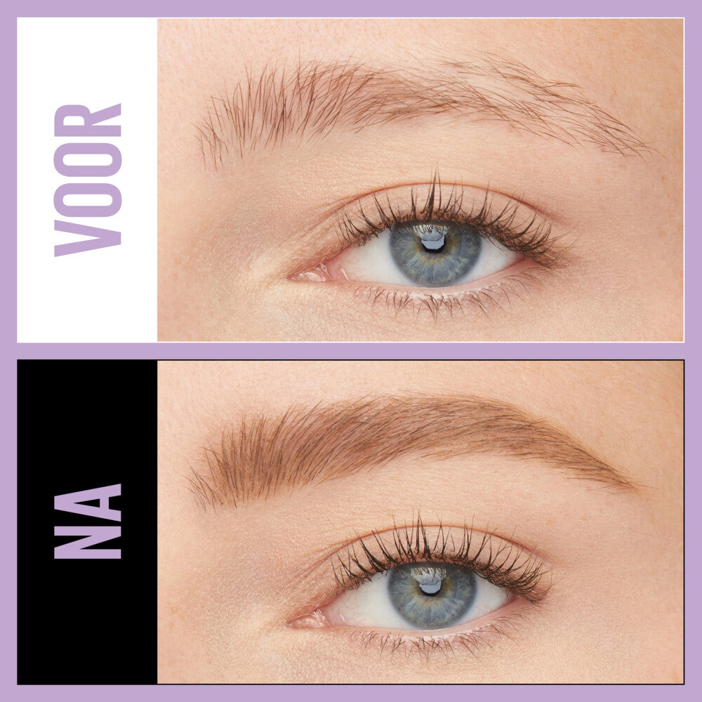 Maybelline Express Brow Augenbrauenstift – 04 Deep Brown – Anspitzbar mit Bürstchen – Wachsformel