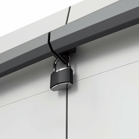 Keter Split Basic Recycling Mülltonne für draußen - 68x39x85 cm - Grau/Schwarz