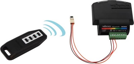 RGB  VM192IR RGB-LED-Controller – 12–24 V – mit IR-Fernbedienung und Dimmer