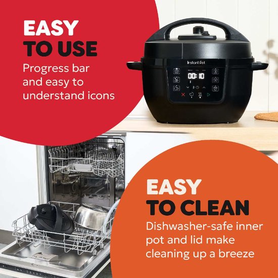 Instant Pot Classic Mini 3,8 l Multikocher „Black Pepper“ – 7-in-1-Schnellkochtopf – Slow Cooker – Dampfgarer – Bratpfanne – Joghurtbereiter – Bis zu 4 Portionen – Kompaktes Design – Bis zu 80 % Energieeinsparung