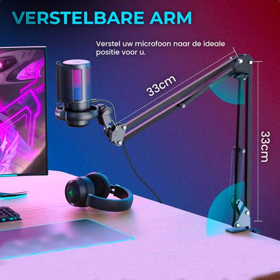 Mikrofon mit Knickarm RGB