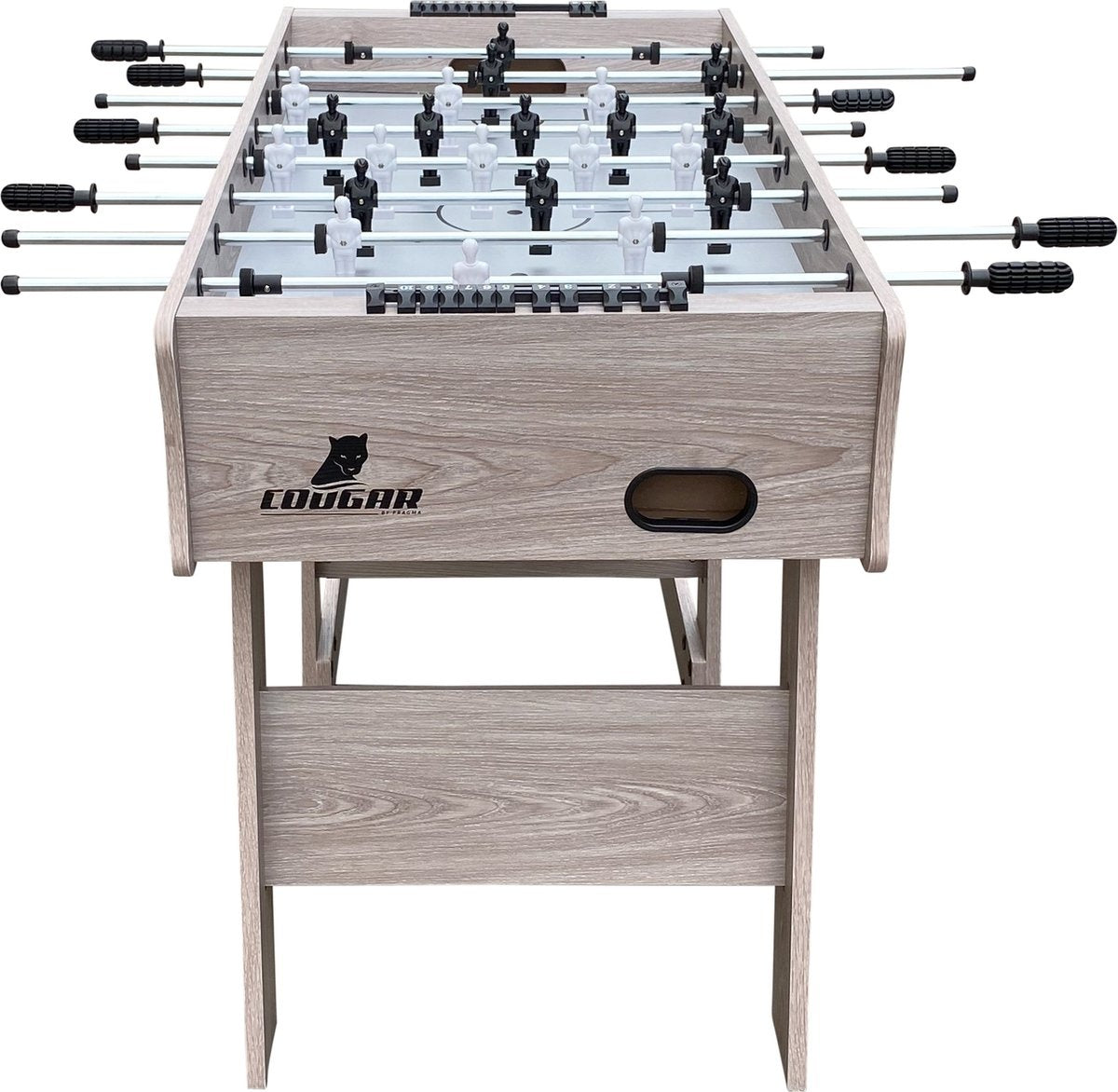 Cougar Scorpion Kick Klappbarer Fußballtisch Eiche - 122 x 61 x 80 cm - Inkl.