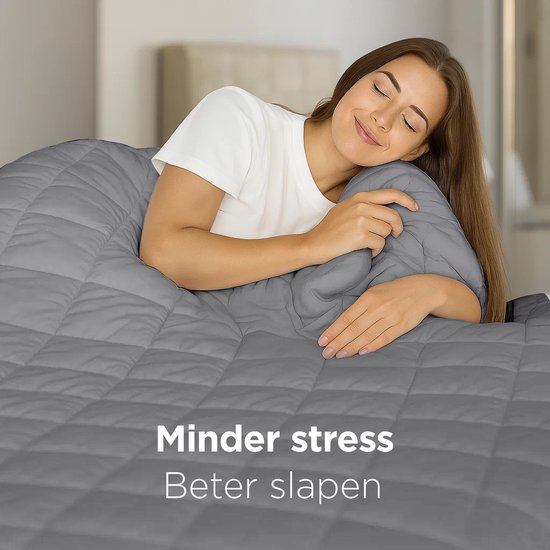 CozySense® Weighted Blanket 8kg - 100% Tencel - Weighted Blanket - Schwergewichtige Decke mit Temperaturregulierung und atmungsaktivem Komfort - GLASS-Flow® Druckverteilung - 1-Person - Grau