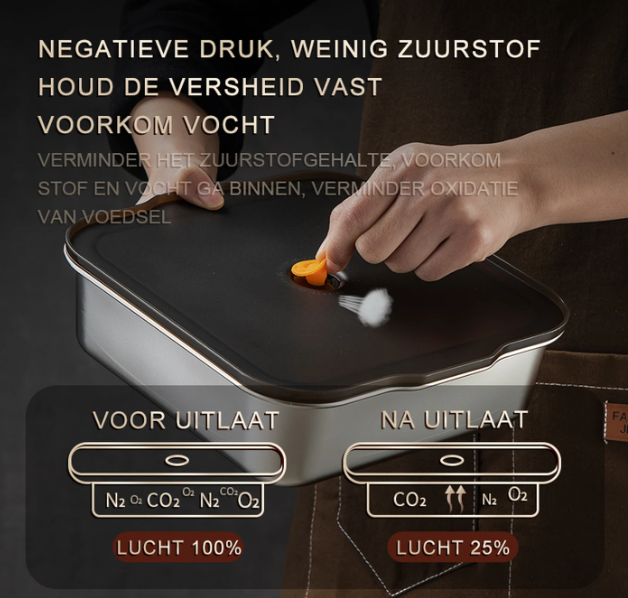 Maxcook Edelstahl-Lebensmittelbehälter, 4er-Set – Silber – Edelstahl 304