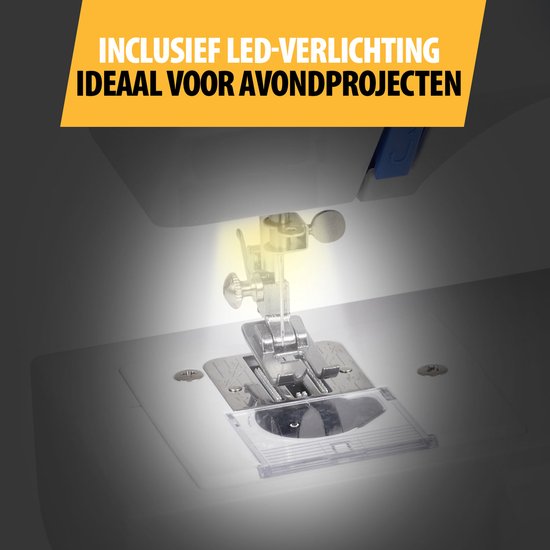 Tristar SM‑6003 Nähmaschine – 14 Stiche – Automatischer Einfädler & Freiarm – LED-Beleuchtung – Inklusive Zubehör – Für Anfänger