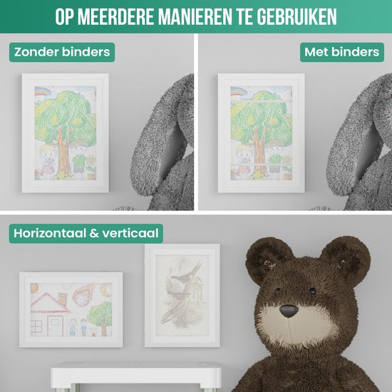 Wechselrahmen A4 21x30 cm weißes Holz