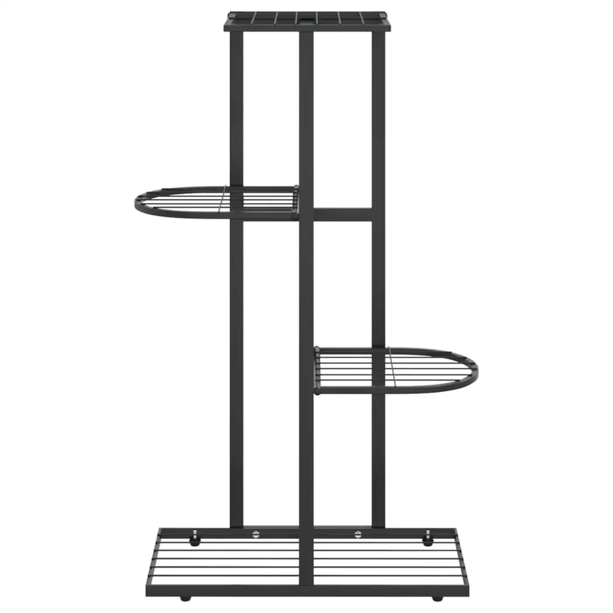 Minghou Pflanzenständer – 4 Ebenen für 5 Töpfe – 22,1 × 42,9 × 76 cm – Schwarz
