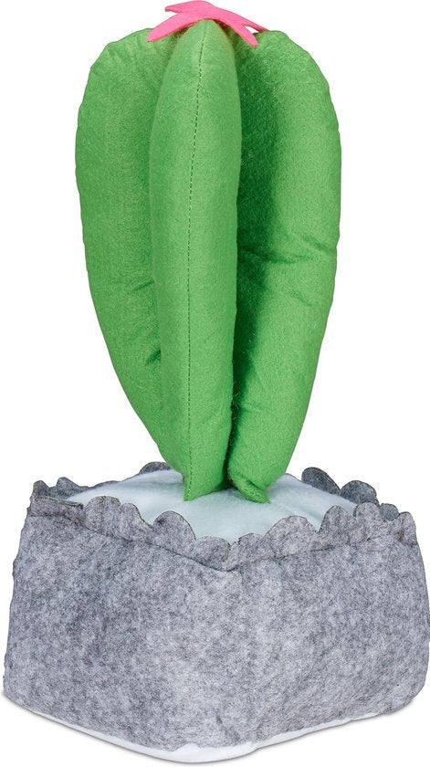 Relaxdays Türstopper Kaktus - Türstopper Kind - Türpuffer - Türstopper für innen - Sand