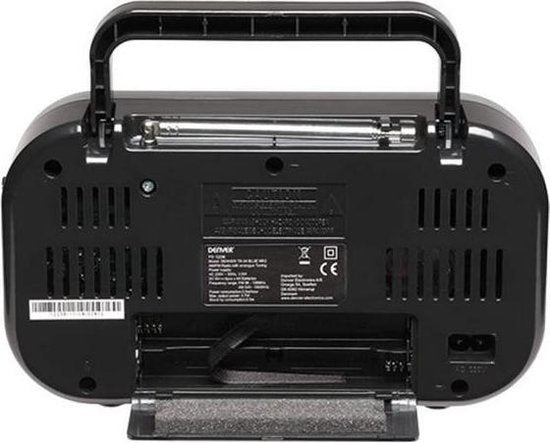 Denver - TR51 - Radio Retro - mit Batterie oder Netzstrom - Tragbar - Grau