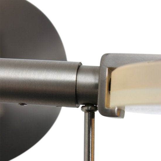 Steinhauer Turound LED – Moderne Wandleuchte – Stahl – H: 17 cm – Ø: 14 cm – Universell einsetzbar – Für den Innenbereich – Metall – Wandleuchten – Schlafzimmer – Wohnzimmer