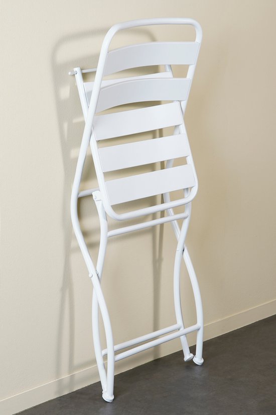 Mica Decorations Evita Bistro Set - 3er Set - Metall - Weiß