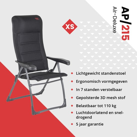 Crespo – Stehstuhl – XS – AP/215 – Air-Deluxe – Schwarz