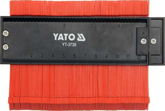 Yato Anreißwerkzeug - Profilschablone - 12,5 cm - Mit Magnet