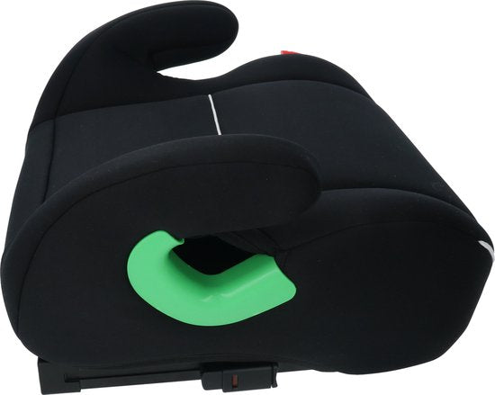Carkids i-Size Sitzerhöhung Alfie – Isofix-Befestigung – Entspricht der Norm I-Size R-129 – Für Kinder von 125–150 cm – Abnehmbarer und waschbarer Bezug – Schwarz/Weiß