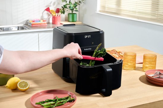 Instant Pot Vortex Plus 5 l Heißluftfritteuse – 4-in-1 – ClearCook-Sichtfenster – OdourErase-Geruchsfilter – EvenCrisp – spülmaschinenfest