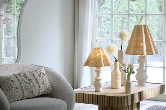 Light & Living – Lampenschirm – Bezaha – naturfarben – Stoff – Ø 11 cm – E27 – 2035935
