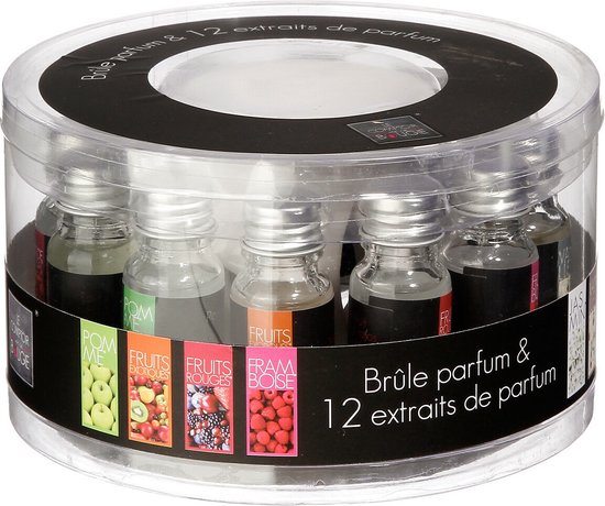 Atmosphera Duftöl-Fläschchen-Mix-Set, 12-teilig – Aromabrenner und 10-ml-Fläschchen – Duftbrenner
