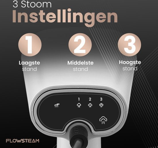 FLOWSTEAM® Luxury Clothes Steamer - Hand Steamer - Steamer Clothes - Snow White Edition