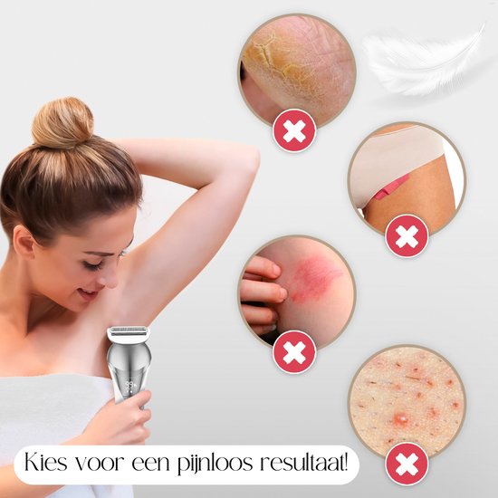Sansbeauté® 7 in 1 Ladyshaves für Frauen - Gesicht - Achseln - Beine - Epilierer - Trimmer für Frauen & Damen - Bikini-Trimmer Damen - Rasierer Frau