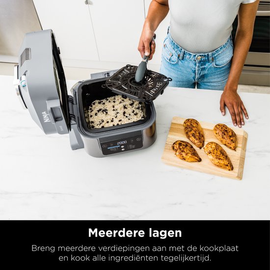 Ninja Speedi Rapid Cooker und Heißluftfritteuse – Multikocher – 10 Kochfunktionen – 5,7 Liter – ON400EU
