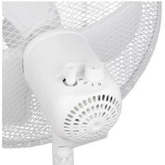 Standventilator 40 cm - 45W - 3 Geschwindigkeiten - 85° Oszillation - Höhenverstellbar - Tristar VE-5755 - Weiß