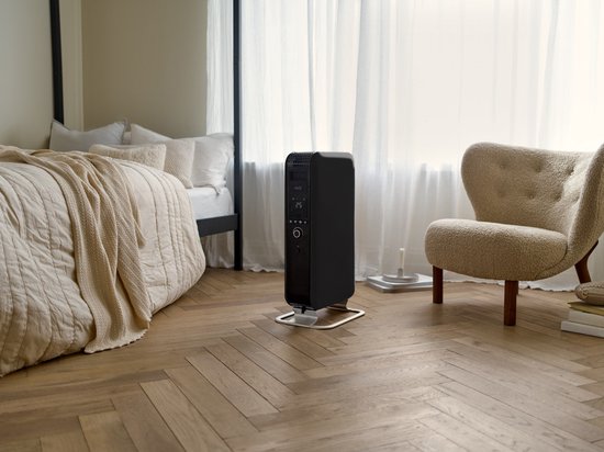 Mill AB-H1000DN BLACK – Design-Ölradiator – 1000 Watt – trocknet die Luft nicht aus – leise – schwarz – 5 Jahre Garantie