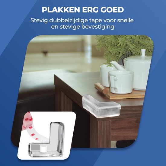 Roegaarden Corner Protector Baby - Tisch-Eckschutz - Stoßfänger - 20 Stück - Transparent