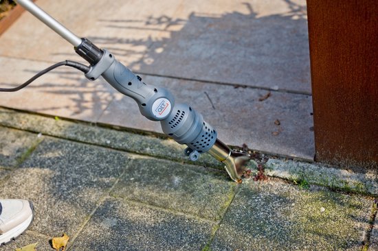 QLT 3-in-1 Elektrischer Unkrautbrenner - BBQ-Anzünder - Farb- und Lackbrenner - 2000W - Mit 5 Aufsätzen & Rädern