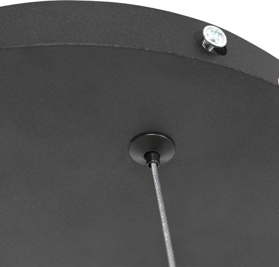 Hängeleuchte Ringlux 3502ZW Schwarz 60 cm Design Metall Steinhauer – höhenverstellbar, ideal für den Innenbereich