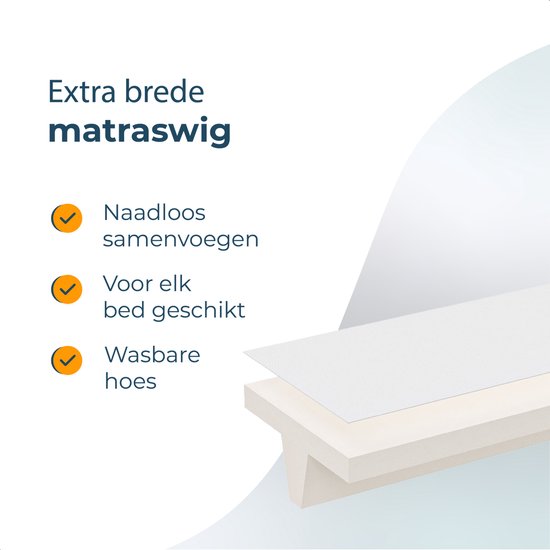 Matratzenkeil de Luxe - Matratzenbinder - Liebesbrücke mit Band - Bettbinder für Matratzen - Alyze